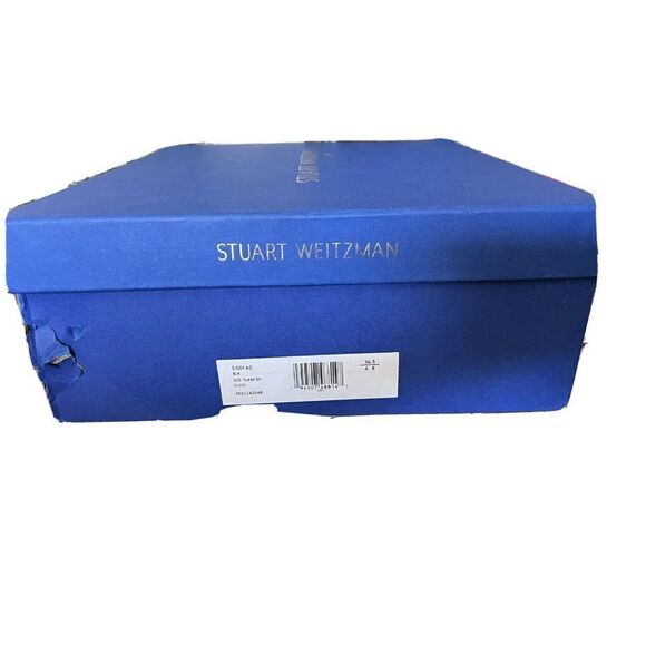 Stuart Weitzman Siggy 60 Black Suede Leather Stretch Sock Boots 36.5 US 6 New - Picture 9 of 10